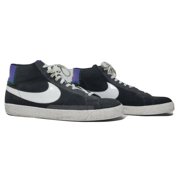 Nike Other - Nike Blazer High Black Varsity Purple Sneakers